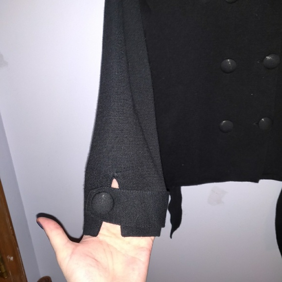 Vintage black sweater jacket - Picture 4 of 8